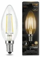 Светодиодная лампа Gauss LED Filament Свеча E14 11W 720lm 2700К