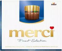 Набор конфет Merci шоколадные ассорти 4 вида из молочного шоколада