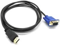 Кабель-соединитель GSMIN B57 HDMI-VGA (1,5 м) (без активного конвертера) (Черный)