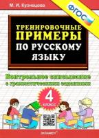 Русский язык 4 класс. Тренировочные примеры. Списывание.ФГОС