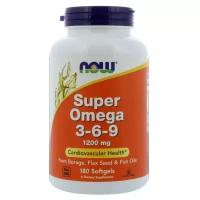 NOW Foods Super Omega 3-6-9 1200 мг 180 гел. капсул