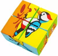 Мягкие кубики Мякиши для малышей развивающие Птицы