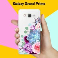 Силиконовый чехол на Samsung Galaxy Grand Prime Цветы 10 / для Самсунг Галакси Гранд Прайм