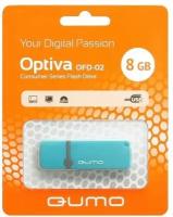 Флеш-карта QUMO 8GB USB 2.0 Optiva 02 Blue, цвет корпуса синий