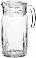 Кувшин для воды Pasabahce / Пашабахче Karat с крышкой, стекло прозрачное 1.5л / графин для напитков / посуда для кухни