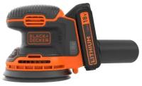 Аккумуляторная эксцентриковая шлифмашинка Black + Decker BDCROS18-QW (125 мм, 18 В, 1,5 а/ч)