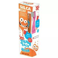 Набор для чистки зубов SILCA Детский со вкусом колы 6+