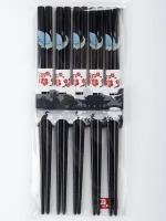 Палочки бамбуковые черные Премиум Resfood набор 10 шт. (5 пар)