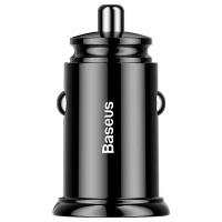 Автомобильная зарядка Baseus Circular Plastic A+A 30W Dual QC3.0 Quick Car Charger (CCALL-YD01), черный