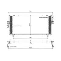 Радиатор кондиционера Nrf 35195 для Nissan Primera