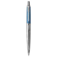 Ручка шариковая PARKER "Jotter London Architecture Modern Blue", корпус голубой, нержавеющая сталь, синяя, 2025828