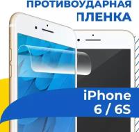 Комплект 2 шт. Гидрогелевая пленка для телефона Apple iPhone 6 / 6S / Противоударная защитная пленка на смартфон Эпл Айфон 6 / 6С / Самовосстанавливающаяся пленка