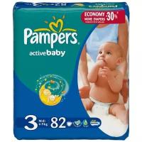 Подгузники Pampers Active baby, 3, 82 шт