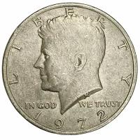 США 50 центов (1/2 доллара) 1972 г. (Полдоллара Кеннеди)