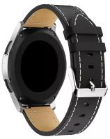 Кожаный ремешок Grand Price для Samsung Galaxy Watch 46 мм, 22 мм, черный