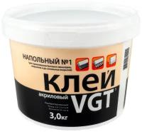Клей универсальный VGT Акриловый Напольный №1 Эконом, 3 кг