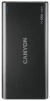 Внешний аккумулятор (Power Bank) Canyon PB-108, 10000мAч, черный [cne-cpb1008b]