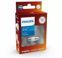 Лампа автомобильная светодиодная Philips C5W 30мм WHITE Ultinon Pro6000 6000K 24V SV8.5