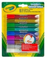 Клей с блестками 9 цветов Crayola