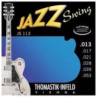 JS113 Jazz Swing Комплект струн для акустической гитары, Medium, сталь/никель, 13-53, Thomastik