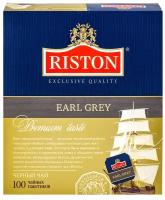 Чай черный Riston Earl grey в пакетиках, 100 пак