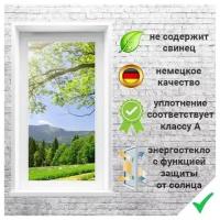 Пластиковое окно ПВХ 570*570 мм, 1-камерный стеклопакет, поворотно-откидное, правая створка/ окно ПВХ