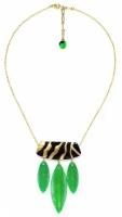 Колье Nature Bijoux, Precious Savanna, с перламутром и раковиной в смоле, NB21.2-15-41900 (зеленый)