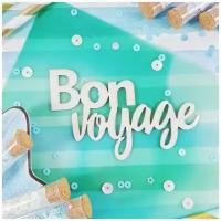 Чипборд Надпись Bon voyage