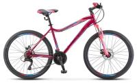 Горный (MTB) велосипед STELS Miss 5000 D 26 V010 (2020) рама 18" Вишнёвый/розовый