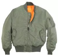 Куртка бомбер Alpha Industries Ma-1 Flight Jacket, sage green (размер: xxxxl)