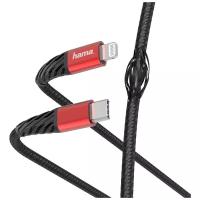 Кабель Hama USB-C - Lightning (1,5 м), black/red