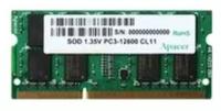 Apacer Модуль памяти DDR3 SODIMM 4GB DV.04G2K. KAM PC3-12800, 1600MHz, 1.35V