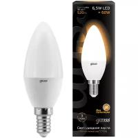 Лампа светодиодная gauss, LED Candle 6,5W Е14 2700K E14, C35, 6.5Вт, 2700К