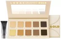 Lorac Набор палетка теней Unzipped Gold Eyeshadow Palette и праймер для век Behind the Scenes Eye Primer gold