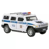 Модель машины Технопарк Hummer H2 Полиция, инерционная, свет, звук НUМ2-12SLРОL-WН