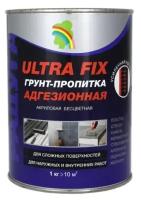 Грунт пропитка Ultra Fix усиленный концентрат 0.9л для пвх пластика стекла кафеля керамогранита алюминия железа для наружных и внутренних работ