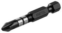 Биты KRAFTOOL Impact Pro, Philips, тип хвостовика E 1/4", PH2, 50мм, 10шт, в пластиковом боксе