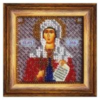Рисунок на ткани вышивальная мозаика арт. 4069 Икона Св.Зоя Вифлиемская 6,5х6,5 см