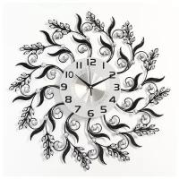 Часы настенные, серия: Ажур, "Огре", плавный ход, d-55.5 см, циферблат 22 см 4663095