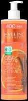Крем-гель Eveline 99% Natural Orange Extract согревающий питательно-укрепляющий для тела 3в1, 400мл