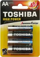 Батарейки Toshiba LR6 щелочные (alkaline) пальчик High Power "блистер" (4шт) AA 1,5V