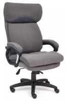 Кресло руководителя Tetchair DUKE флок/ткань, серый/серый, 29/TW-12