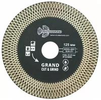 Диск алмазный отрезной 125*22,23 Турбо серия Grand Cut & Grind GCG002 Trio-Diamond