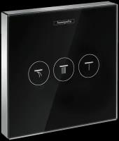 Запорно-переключающее устройство Hansgrohe ShowerSelect 15736600 на 3 потребителя, хром/черный