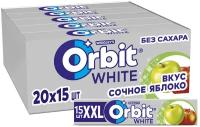 Жевательная резинка Orbit XXL Сочное яблоко, без сахара, 20 шт. х 20,4 г