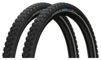 Комплект покрышек 2шт для велосипеда Schwalbe Marathon GT 365, 26х2.00 (50-559), защита от проколов DualGuard, Black-Reflex