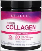 Neocell Super Collagen Peptides (пептиды коллагена) без вкусовых добавок 200 г