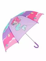 Зонт трость детский механический для девочек Mary Poppins Русалка 46 см