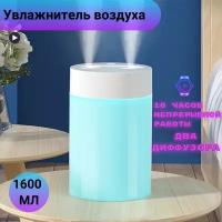 Ультразвуковой увлажнитель воздуха для дома с подсветкой / Воздухоочиститель маленький напольный/настольный / Диффузор для лица с подсветкой