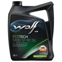 Синтетическое моторное масло Wolf EcoTech 5W-30 SP/RC G6, 5 л